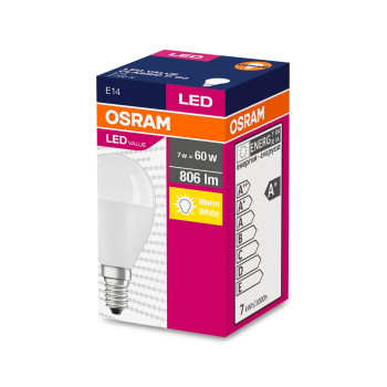 Лампа OSRAM® LED FR 060 (EAN2939) , 7 Вт/827 E14 2700K CLASSIC P