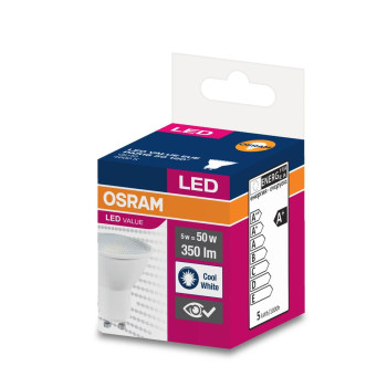 Лампа OSRAM® LED GU10 50 (ean8708) 120° 5 Вт/4000 К Лампа OSRAM® LED GU10 50 (ean8708) 120° 5 Вт/4000 К