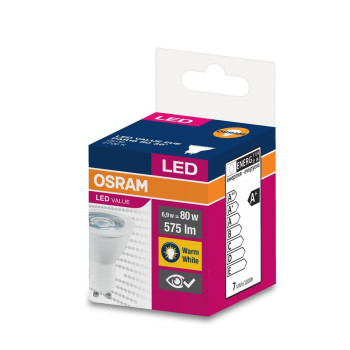Лампа OSRAM® LED GU10 80 (EAN8760) 36° 6,9 Вт/2700K Лампа OSRAM® LED GU10 80 (EAN8760) 36° 6,9 Вт/2700K