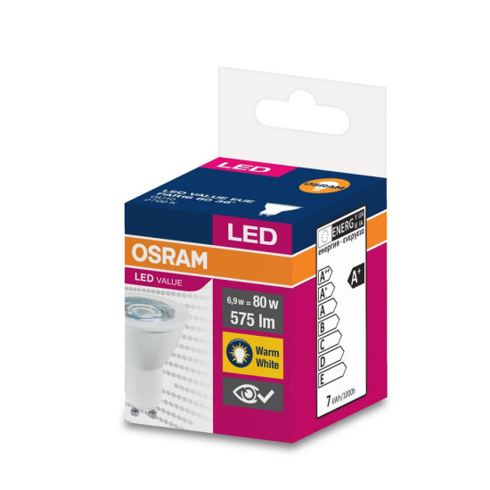 Лампа OSRAM® LED GU10 80 (EAN8760) 36° 6,9 Вт/2700K Лампа OSRAM® LED GU10 80 (EAN8760) 36° 6,9 Вт/2700K