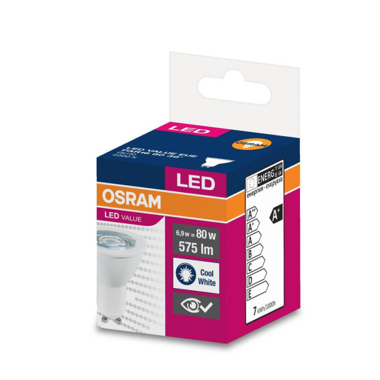 Лампа OSRAM® LED GU10 80 (EAN8791) 36° 6,9 Вт/4000K Лампа OSRAM® LED GU10 80 (EAN8791) 36° 6,9 Вт/4000K