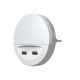 Luminaire LEDVANCE LUNETTA® USB, LED, socket, 2x USB charging port, 3lm, 3000K, day-night sensor Luminaire LEDVANCE LUNETTA® USB, LED, socket, 2x USB charging port, 3lm, 3000K, day-night sensor