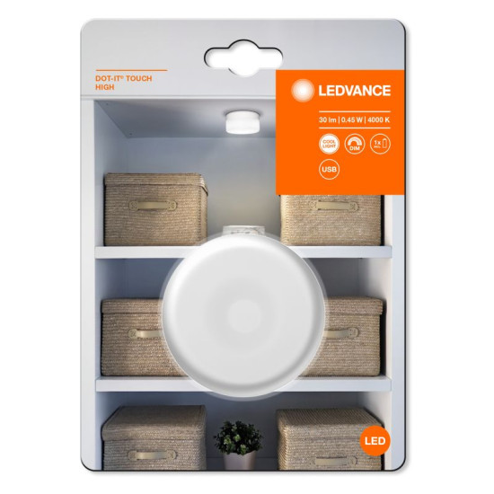 Luminaire LEDVANCE DOT-IT TOUCH®, LED, touch control, dimmable, wireless, 4000K