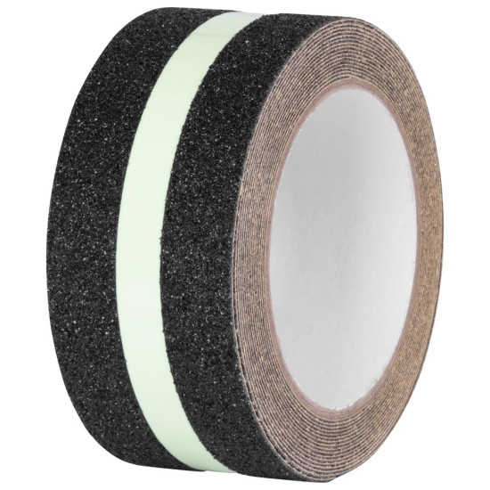 Strend Pro tape, adhesive, anti-slip, extra durable, fluorescent, 50 mm x 5 m