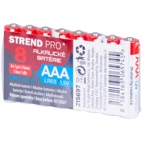 Battery Strend Pro, LR03, 8 pcs, AAA Battery Strend Pro, LR03, 8 pcs, AAA