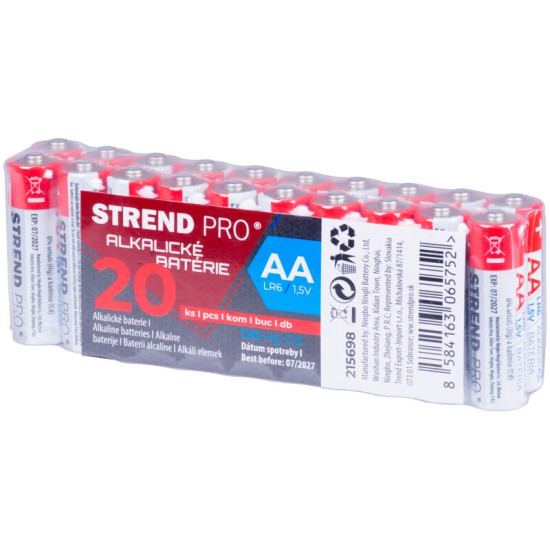 Baterijas Strend Pro, LR6, 20 gab, AA Baterijas Strend Pro, LR6, 20 gab, AA