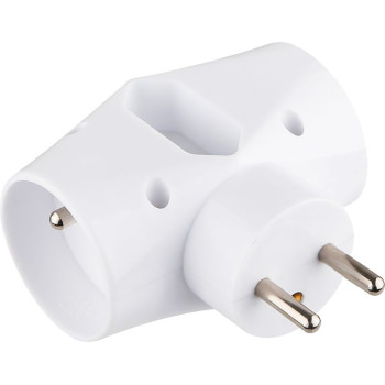 Розетка Strend Pro,  белая, 2x 16 А + 1x 2,5 А