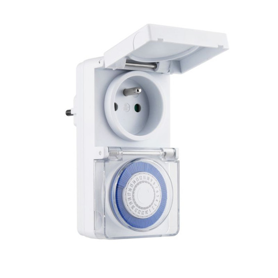 Таймер Strend Pro, механическая розетка с выключателем, 220-240 В, макс. 3500 Вт
