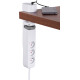 Strend Pro, L-1,4 м, Тройник, удлинитель, 6 в 1, 3 гнезда, 2 USB-A, 1 USB-C, с зажимом для стола