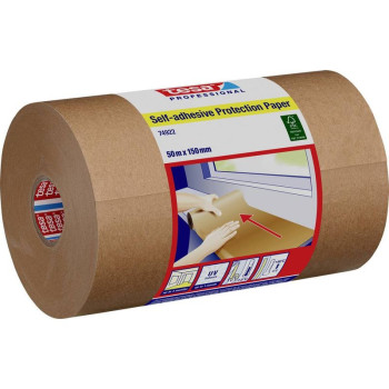 Бумага Tesa®, 50 м x 15 см, самоклеящаясь, защитная бумага