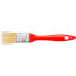 Paint brush Brisk 1,0" flat, Red.hand (PVC handle)