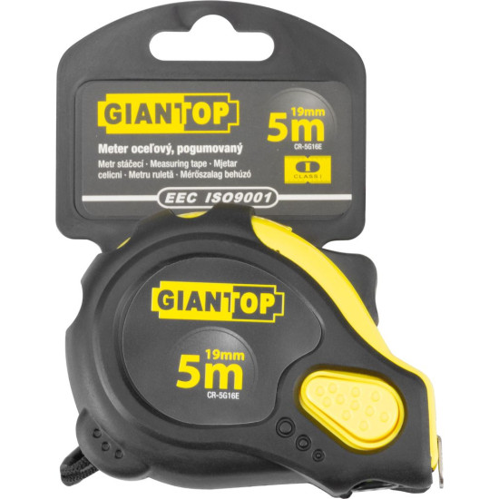 Steel measuring tape GIANT CR-G16 CE, 5 m, roll-up, rubber
