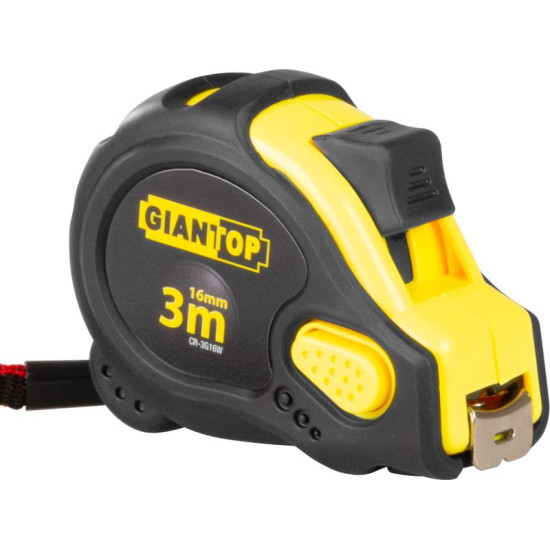Steel measuring tape GIANT CR-G16 CE, 3 m, roll-up, rubber