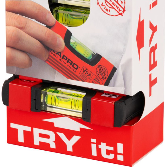 Мини-уровень 100мм KAPRO, Handy level, 10шт в картонной коробке