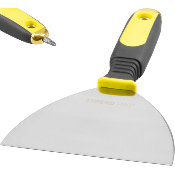 Stainless scraper for drywall 150mm Strend Pro, PVC handle