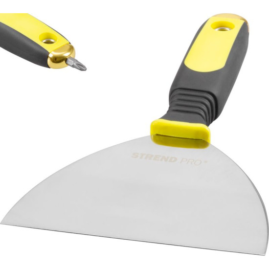 Stainless scraper for drywall 150mm Strend Pro, PVC handle
