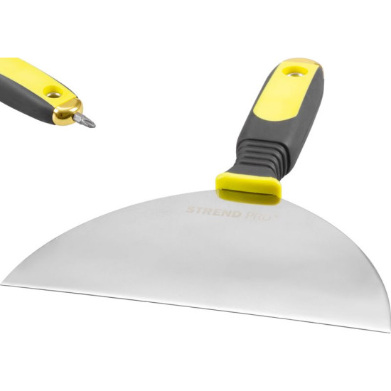 Stainless scraper for drywall 200mm Strend Pro, PVC handle