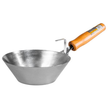 Ковш для кладки оцинкованный 180мм Strend рro, деревянная ручка