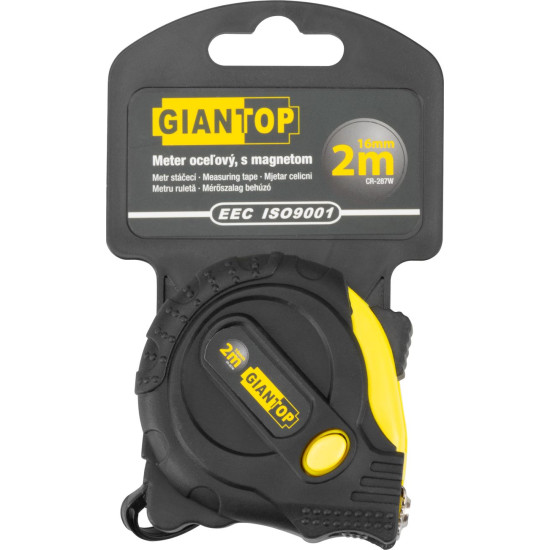Steel measuring tape GIANT CR-87 CE, 2 m, 16 mm, Magnetic, roll-up