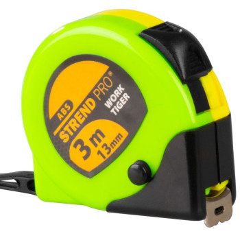Measuring tape Work Tiger 03,0m, 13mm, ABS, roll-up