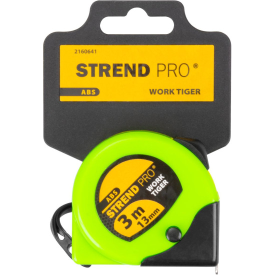 Рулетка измерительная Work Tiger 03,0м, 13мм, ABS