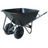Ķerra Greenlawn Titan 180 lit, 2x piepūšams ritenis, plastmasa, maks. 180 kg