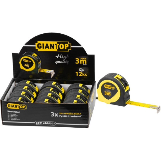 Рулетка GIANT CR-82 CE, 3 м, 16 мм, Sellbox12