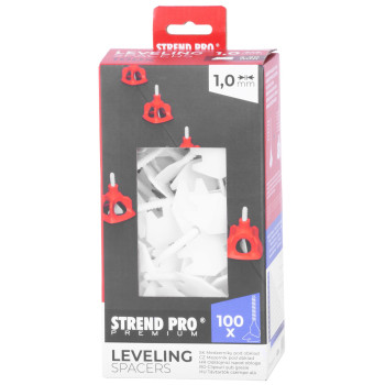 Flīžu starplikas Strend Pro Premium LS122, 1,0 mm, pak. 100 gab, baltās Flīžu starplikas Strend Pro Premium LS122, 1,0 mm, pak. 100 gab, baltās