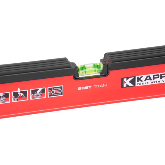 KAPRO® 985T līmeņrādis, 600 mm, TITAN™, ar triecienu virsmu