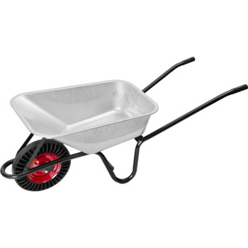 Тачка Strend Pro Premium Fortis BLACK, Zn, колесо SR bantam, 85 л, макс. 160 кг, (в разобранном виде)