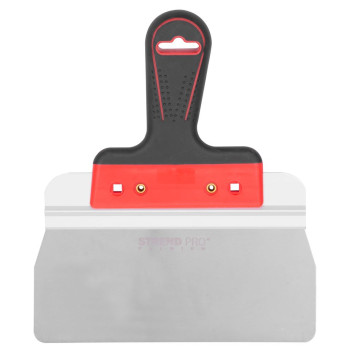 Strend Pro Premium trowel, Inox, stainless steel, masonry, 220 mm, rounded edges