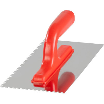 Гладилка штукатурная зубчатая 270x130 мм, e04 мм, 0,7 мм, Strend рro рremium,  нержавеющая сталь