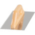 Strend Pro Premium trowel, HardWood, wooden handle, 270x130 mm, e4 mm, 0.7 mm, straight, stainless steel