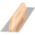 Strend Pro Premium trowel, HardWood, wooden handle, 480x130 mm, e8 mm, 0.7 mm, straight, stainless steel