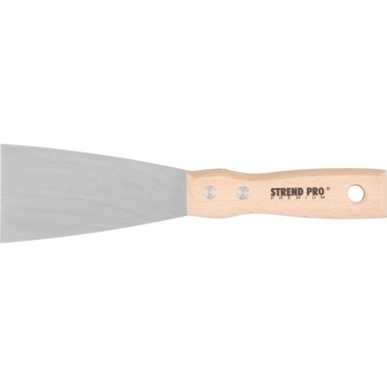 Putty knives Strend Pro Premium S295, 060x1,2 mm, INOX, beech handle Putty knives Strend Pro Premium S295, 060x1,2 mm, INOX, beech handle