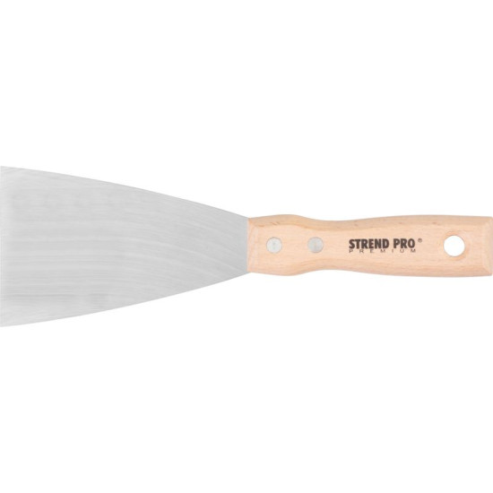 Putty knives Strend Pro Premium S295, 080x1,2 mm, INOX, beech handle Putty knives Strend Pro Premium S295, 080x1,2 mm, INOX, beech handle