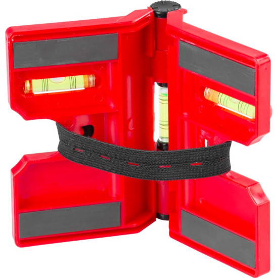 Уровень спиртовой Strend Pro FSB-12, 135 мм, угловой, для столбов, с магнитом