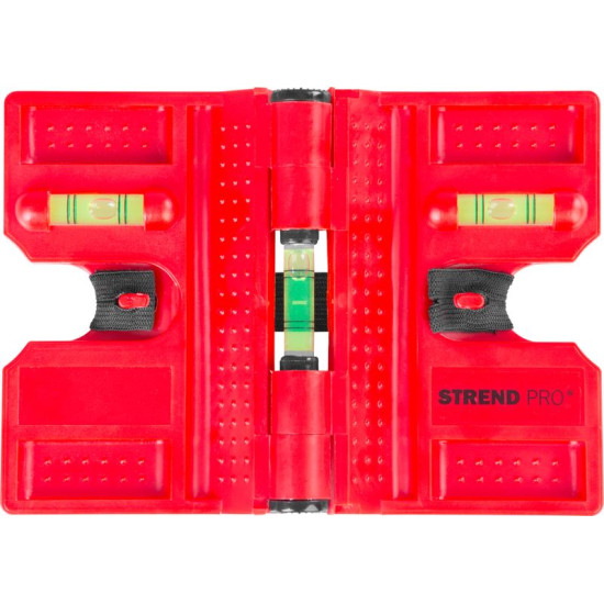 Уровень спиртовой Strend Pro FSB-12, 135 мм, угловой, для столбов, с магнитом