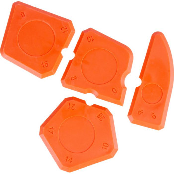 Set of Strend Pro squeegees, for silicone and putty, 4 pcs