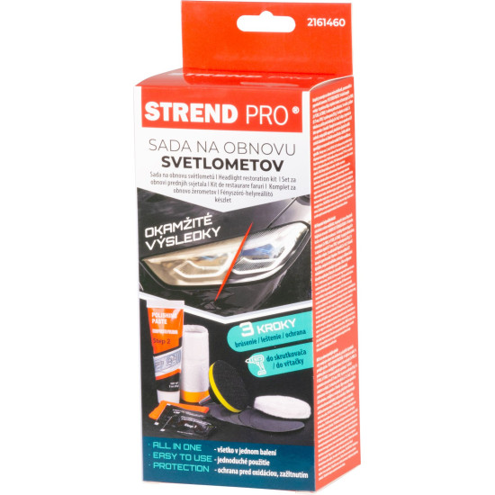 Набор Strend Pro, для ремонта фар, чистки, полировки, 14 предметов