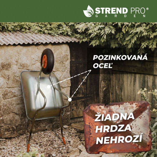 Тачка EcoLoad, оцинкованный кузов 65 литров