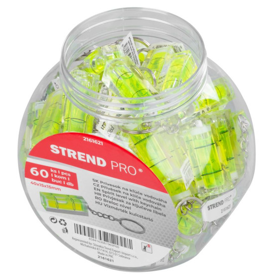 Уровень Strend Pro, Libela, подвеска, в коробке, 60 шт., 40x15x15 мм