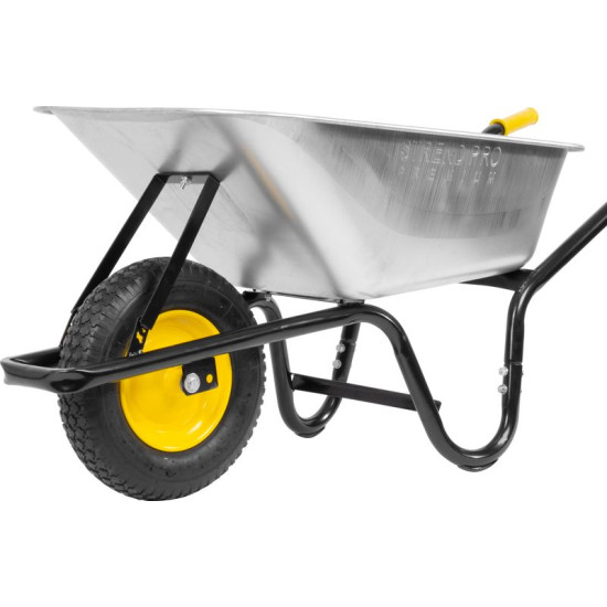 Тачка Strend Pro Premium Fortis BLACK ES, PN надувное колесо, Zn, 85 л, макс. 250 кг Тачка Strend Pro Premium Fortis BLACK ES, PN надувное колесо, Zn, 85 л, макс. 250 кг