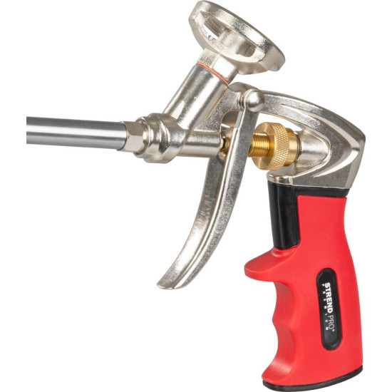Gun Strend Pro JWF-F101A, Alu, Cr, 190 mm, for mounting PUR foam Gun Strend Pro JWF-F101A, Alu, Cr, 190 mm, for mounting PUR foam