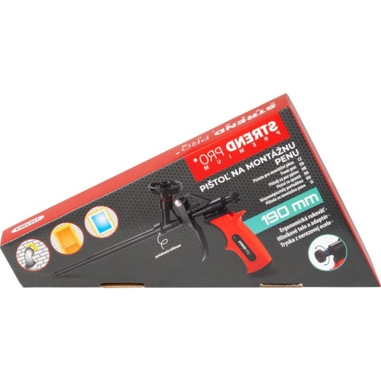 Gun Strend Pro JWF-F104B, Alu, Teflon, 190mm, for mounting PUR foam, Gun Strend Pro JWF-F104B, Alu, Teflon, 190mm, for mounting PUR foam,