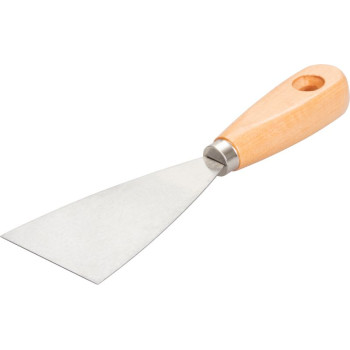Putty knives 060mm Strend Pro, steel, wooden handle