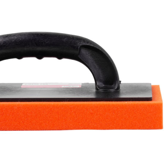 Dented stainless trowel 270x130x30mm Strend Pro Premium, PVC handle, hydro sponge