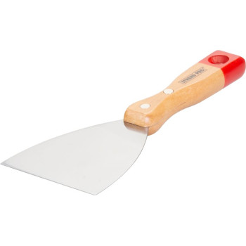 Putty knives  080mm Strend Pro, steel, wooden handle