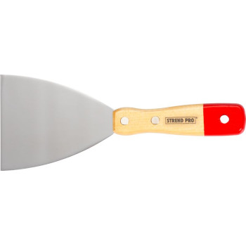 Putty knives  090mm Strend Pro, steel, wooden handle
