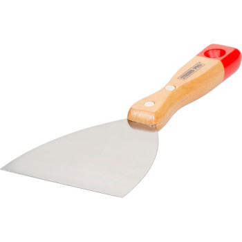 Putty knives 100mm Strend Pro, steel, wooden handle